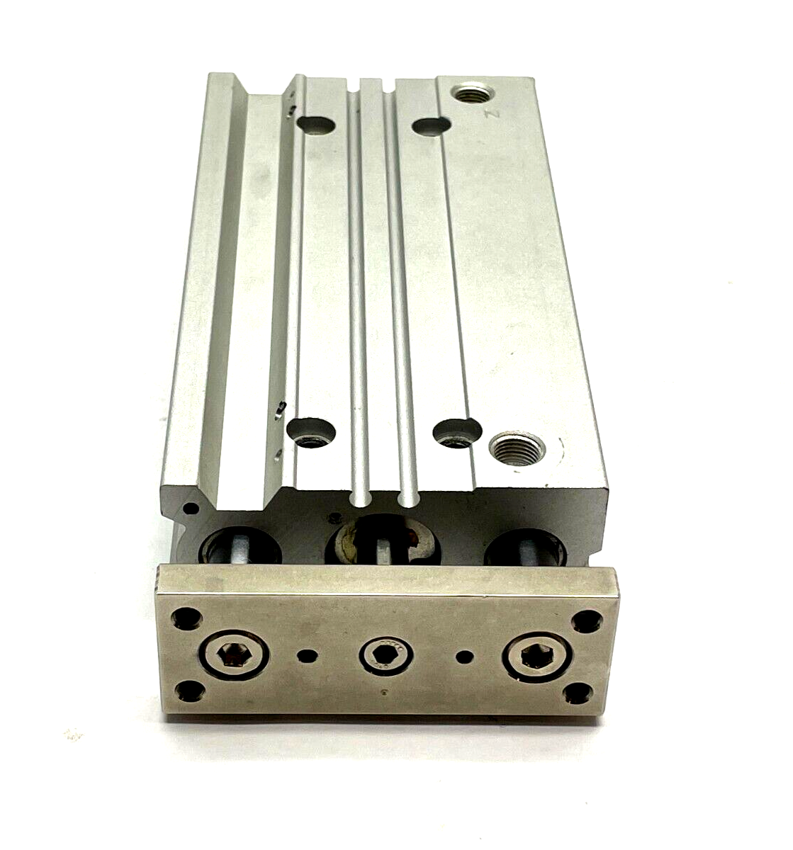 MGPM20TN-100AZ | SMC Compact Slide Bearing Guide Cylinder 20mm Bore 100mm Stroke - Used - Maverick Industrial Sales