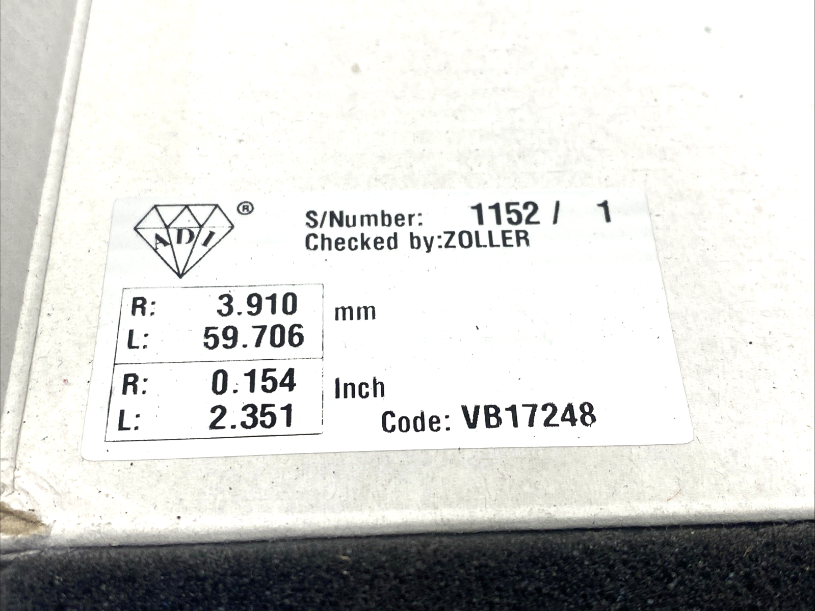 ADI VB17248 Ultra High Speed Diamond Bevel Cutting Wheel PRC209M2000-3,2 - Maverick Industrial Sales