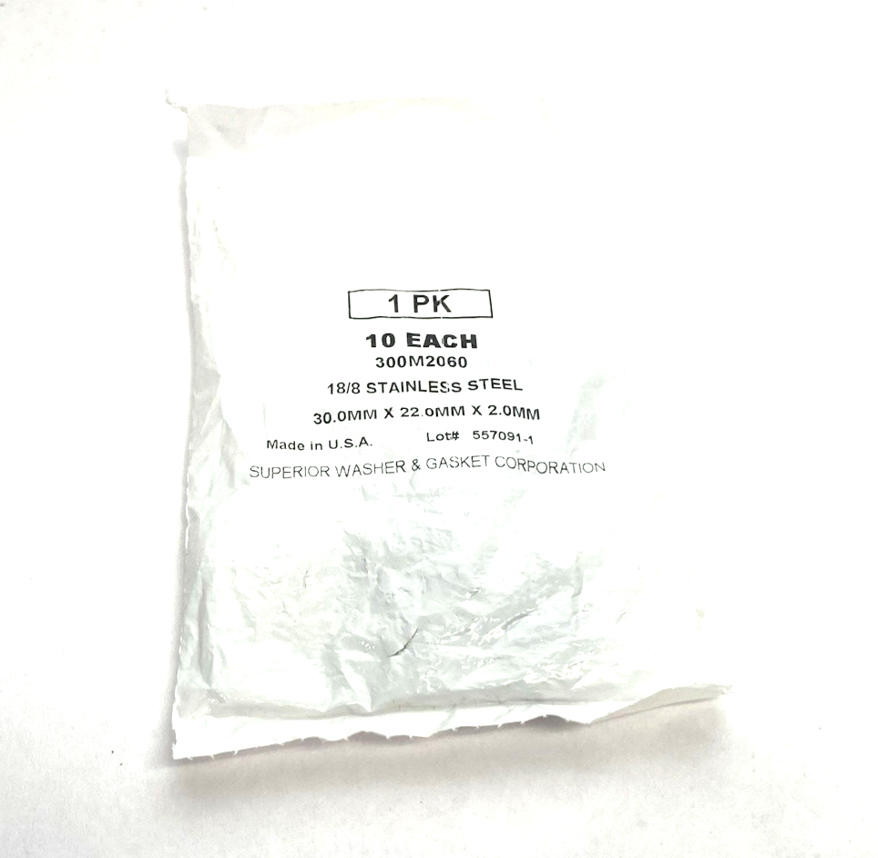 Superior Washer & Gasket 300M2060 Stainless Steel Shim 2mm 98089A467 10-PACK - Maverick Industrial Sales