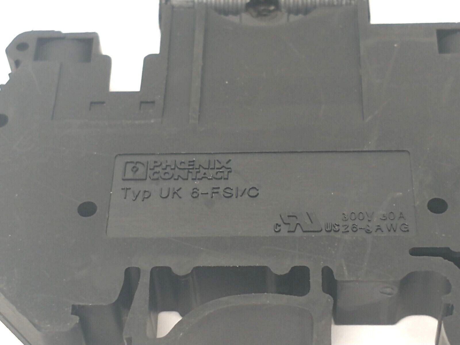 Phoenix Contact UK 6-FSI/C Terminal Block w/ TCP 0,5A Thermal Circuit Breaker - Maverick Industrial Sales