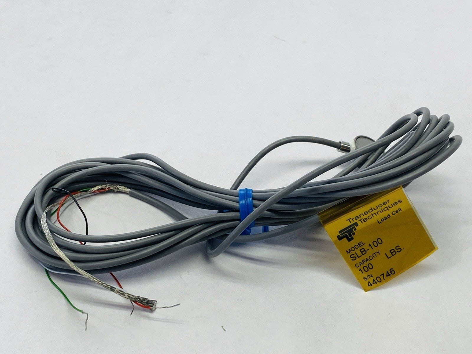 Transducer Techniques SLB-100 Strain Gauge Compression Load Cell 0-100lb - Maverick Industrial Sales