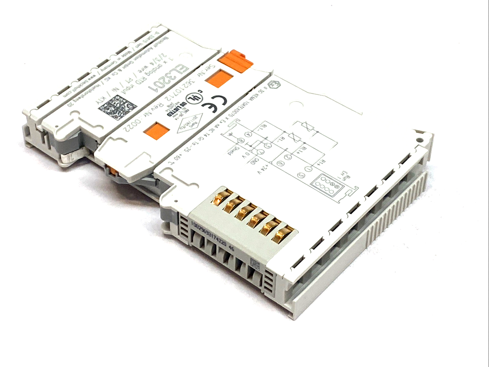 EL3201 | Beckhoff 1-Channel Analog Input Terminal RTD Pt100 RTD 16 Bit 4-Wire - Used - Maverick Industrial Sales