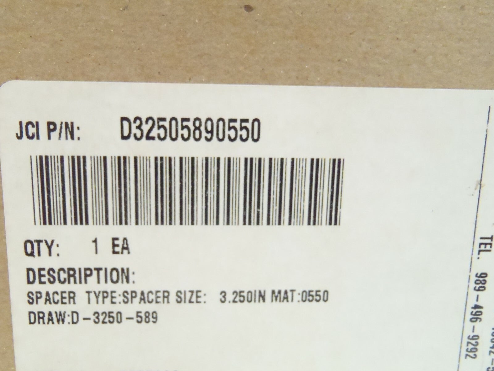John Crane D32505890550 Mechanical Seal Spacer 3.250" - Maverick Industrial Sales