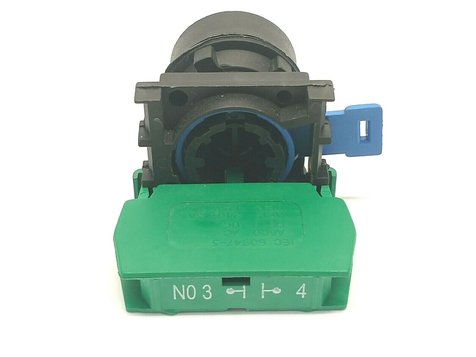 C3Controls PBO-FCYW-NO Yellow Momentary Flush 30mm Industrial Pushbutton 1NO - Maverick Industrial Sales