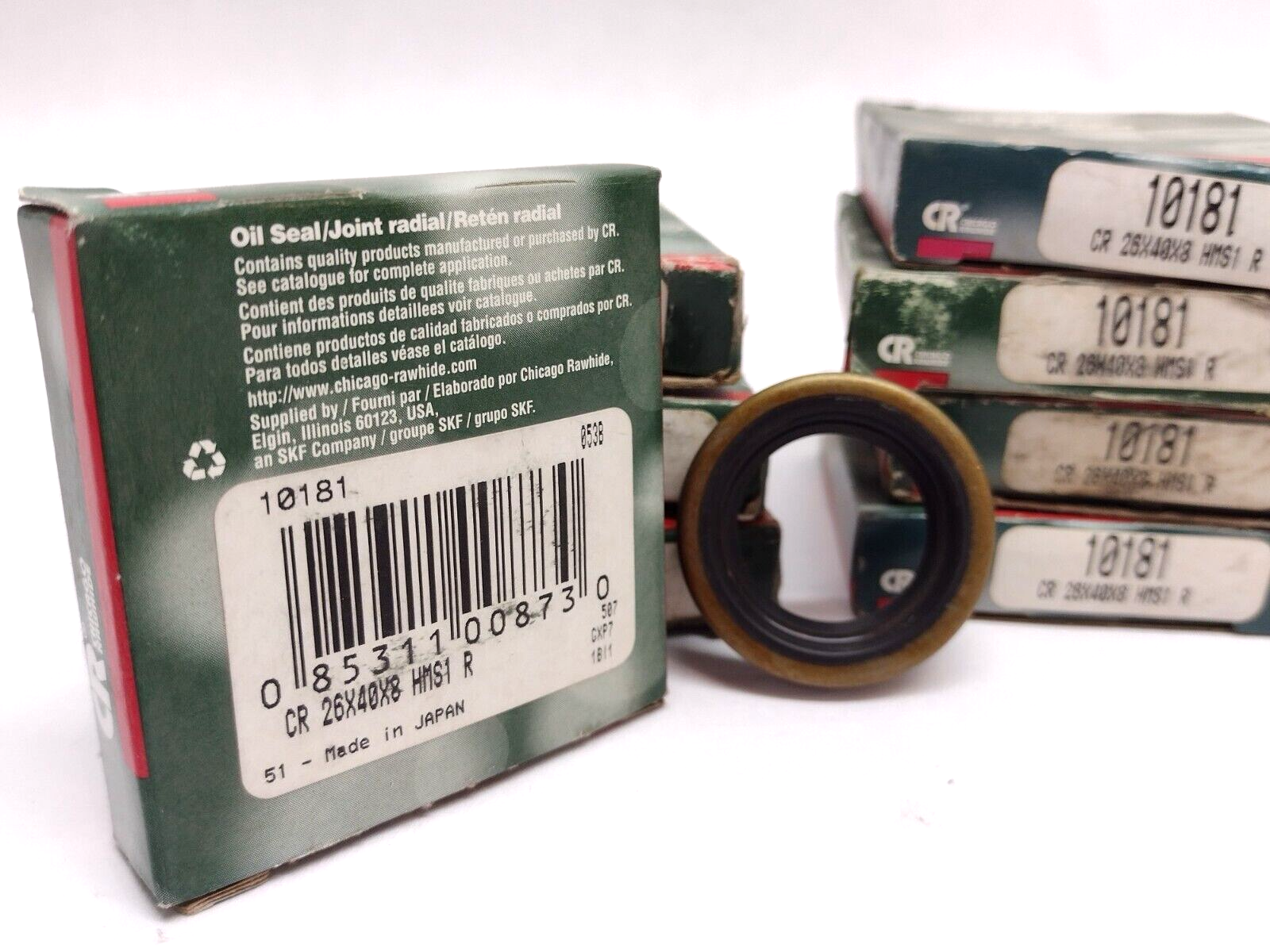 CR Chicago Rawhide 10181 CR 26X40X8 HMS1 R Oil Seal LOT OF 9 - Maverick Industrial Sales
