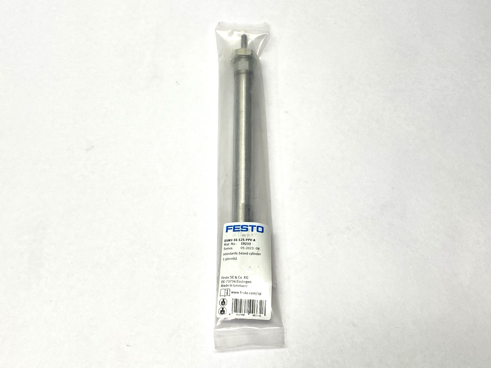 Festo DSNU-16-125-PPV-A Pneumatic Cylinder 19233 - Maverick Industrial Sales