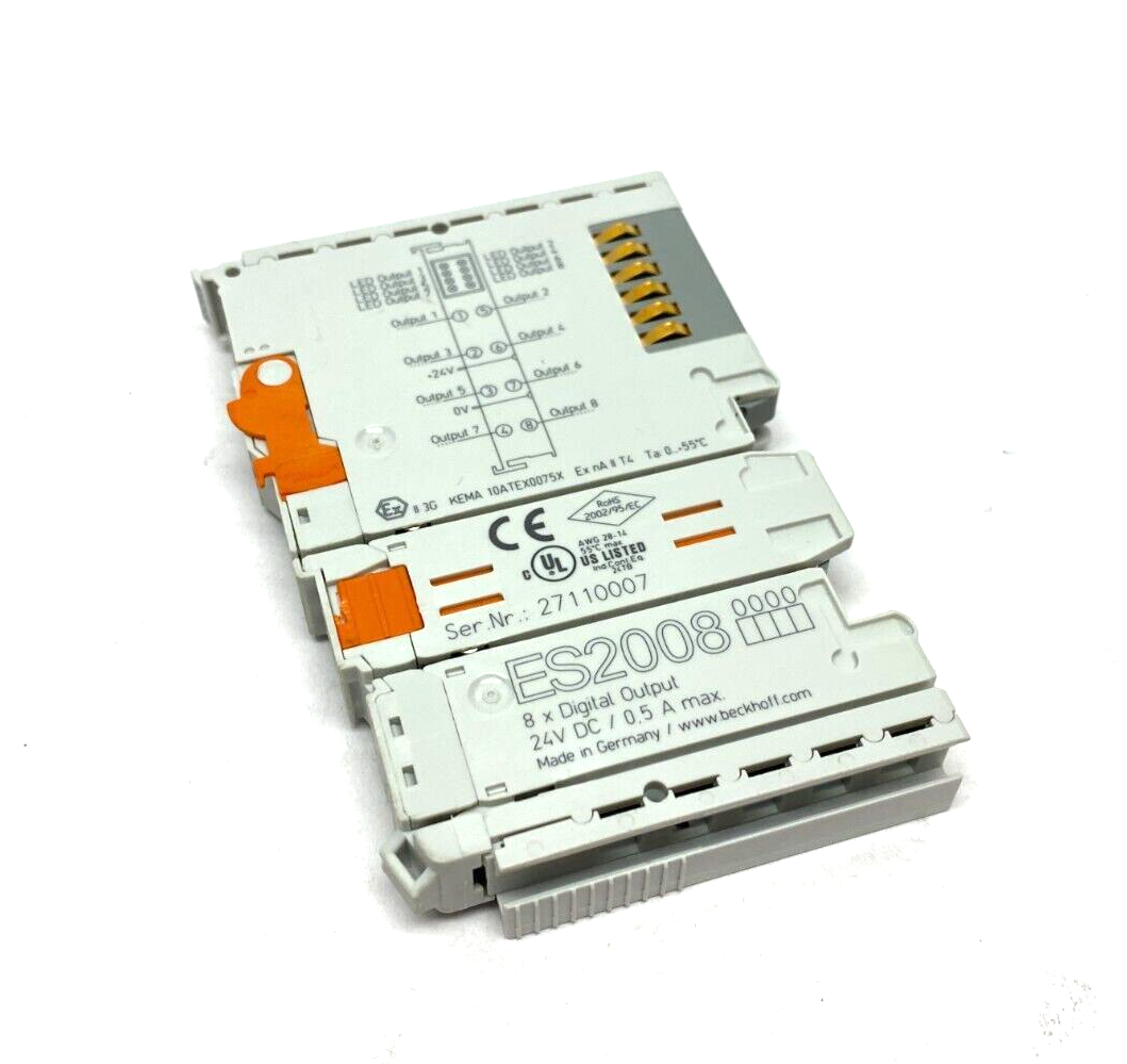 ES2008 | Beckhoff EtherCAT Terminal 8 Digital Output - Used - Maverick Industrial Sales