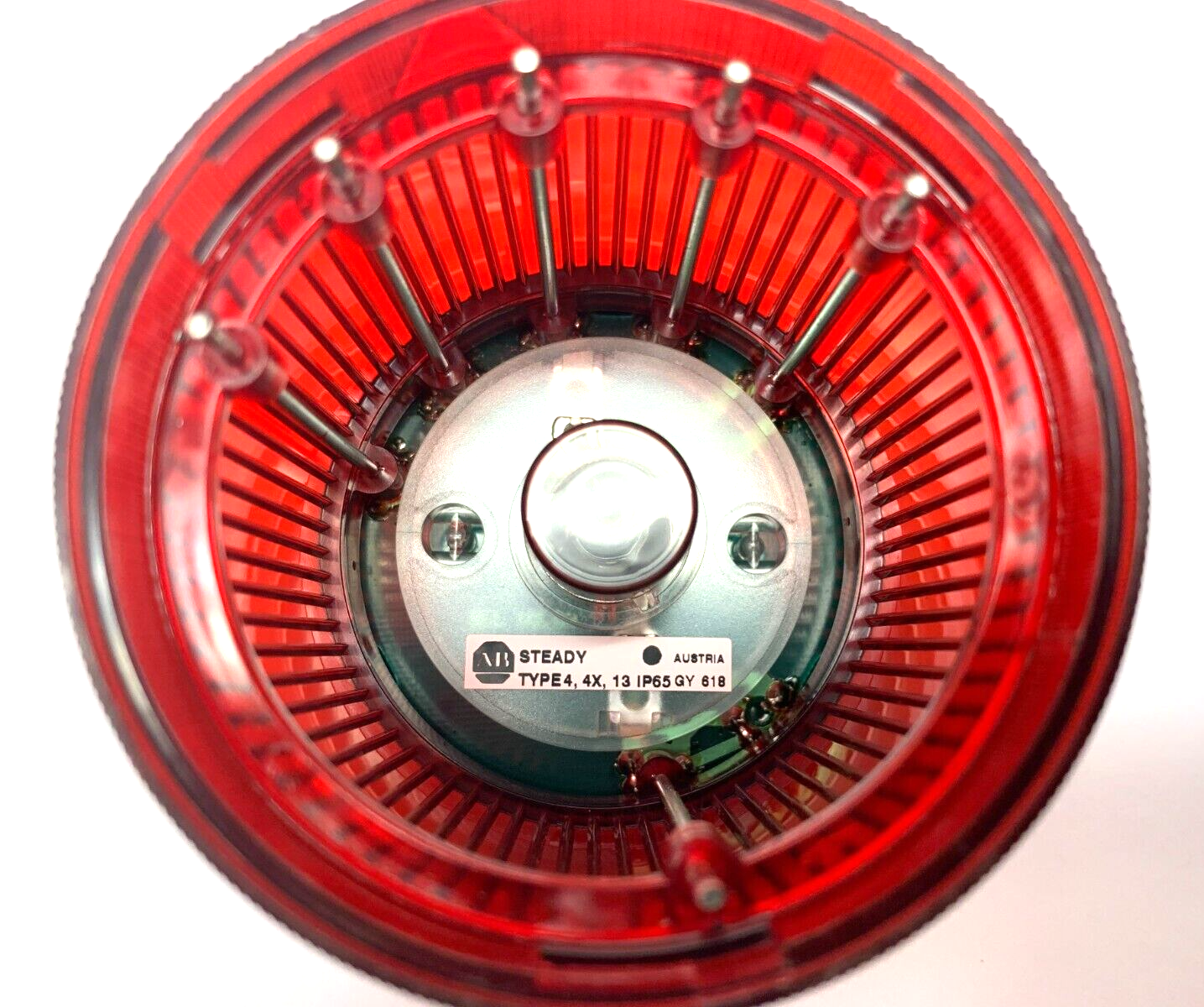 Allen Bradley 855T-B24DN4 Ser. B Red Steady Incandescent Stack Light - Maverick Industrial Sales
