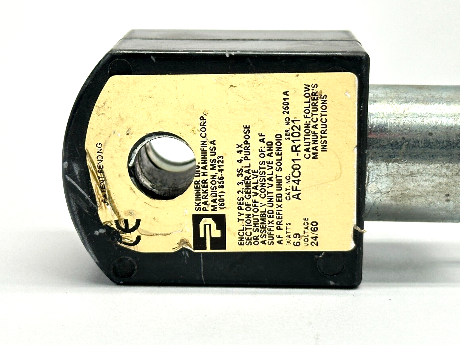Parker AF4C01-R1021 Solenoid Valve Coil 24VAC 6.9W - Maverick Industrial Sales