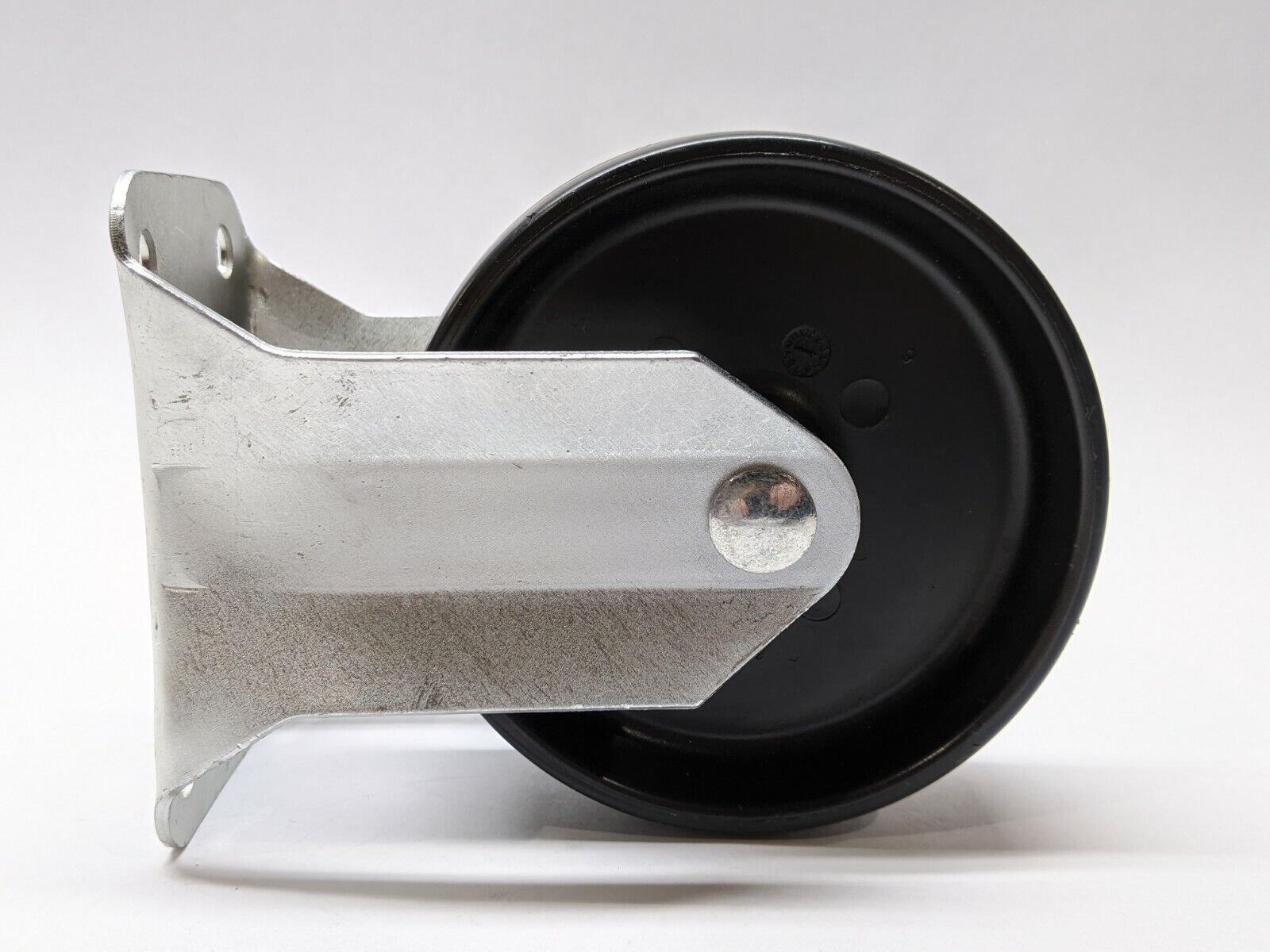 4-1/4" Solid Fixed Caster 1-1/2" Wide 3" x 1-3/4" Bolt Pattern 5-5/8" Height - Maverick Industrial Sales