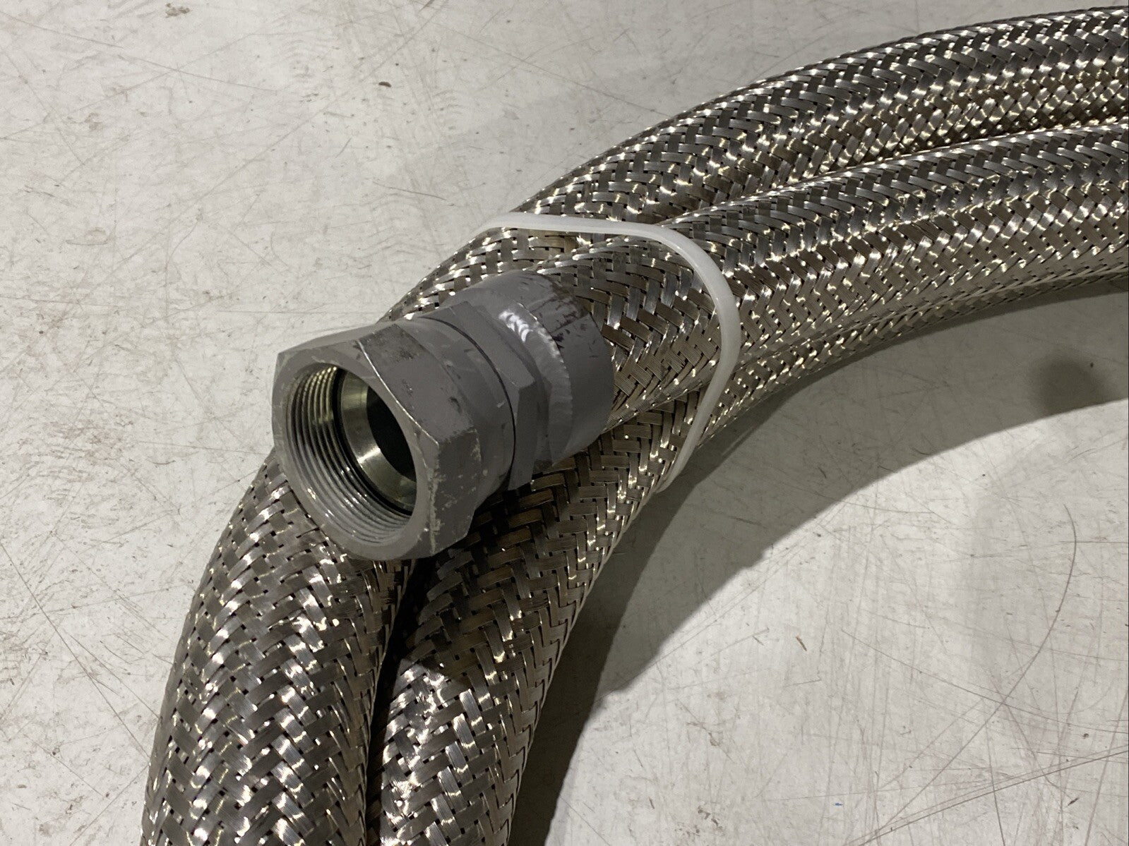 Braided Flexible Hose 2" Wide 15ft Length 1-3/4" NPT Female Connectors - Maverick Industrial Sales