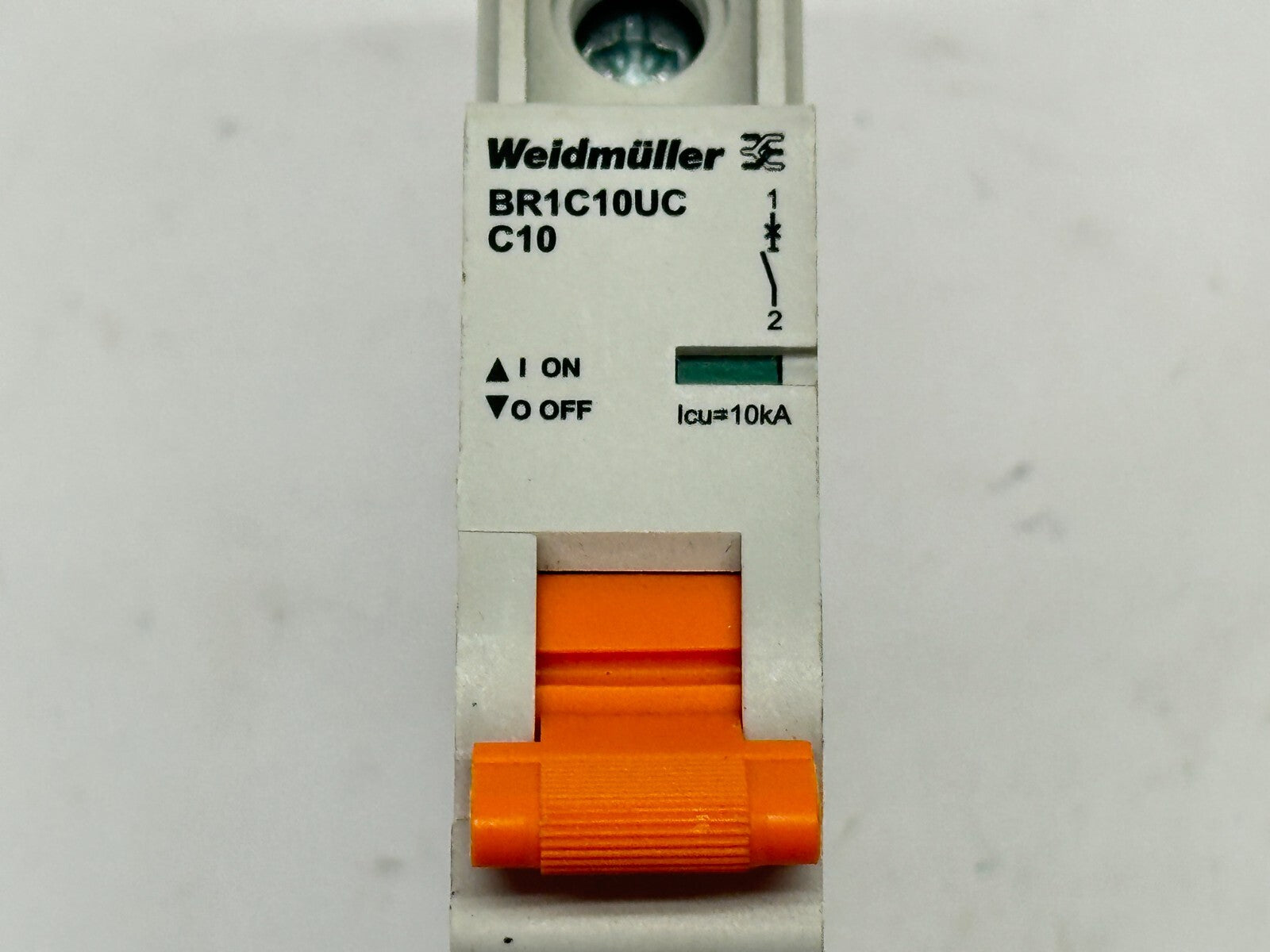 BR1C10UC C10 | Weidmuller Circuit Breaker 1-Pole 10A 120VAC - Used - Maverick Industrial Sales