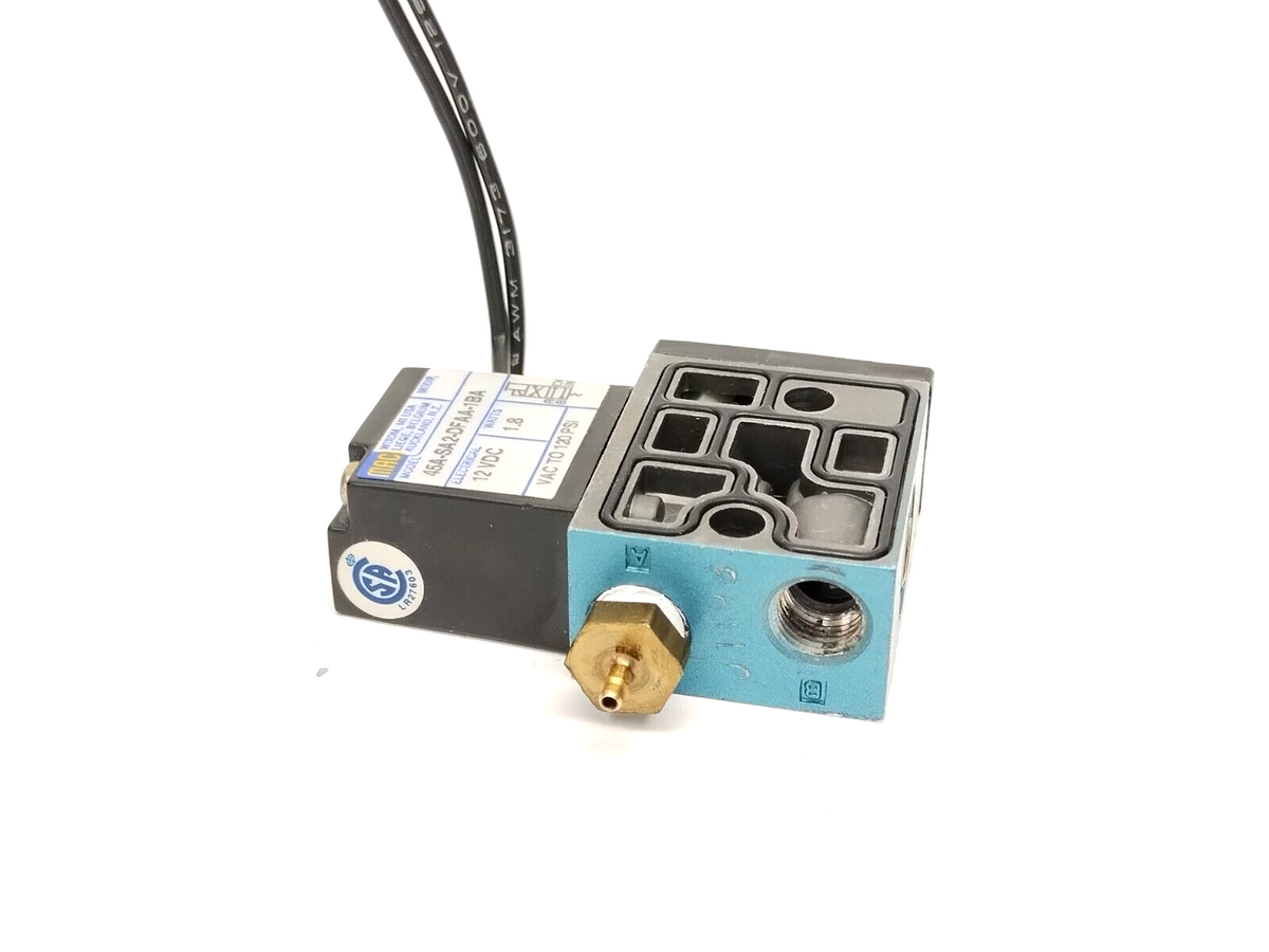 45A-SA2-DFAA-1BA | MAC Valves Solenoid Valve 1/8" NPT 12VDC 1.8W - Used - Maverick Industrial Sales