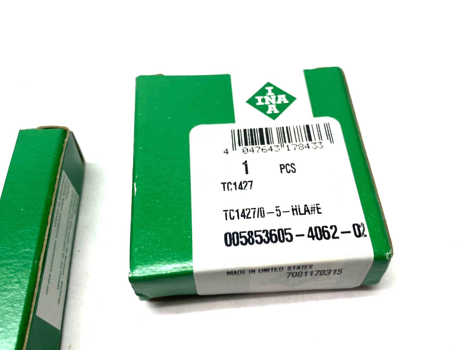 INA TC1427/0-5-HLA Thrust Roller Bearing LOT OF 2 - New - Maverick Industrial Sales