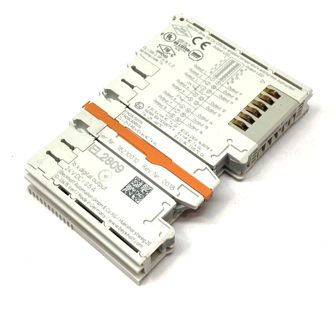 Beckhoff EL2809 EtherCAT Terminal, 16-Channel Digital Output, 24VDC, 0.5A - Maverick Industrial Sales