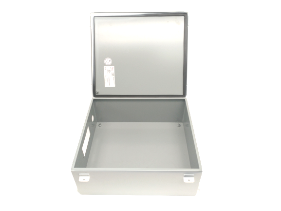 Hoffman A1614CH White Industrial Control Panel Enclosure 16"x14"x6" NO LATCHES - Maverick Industrial Sales