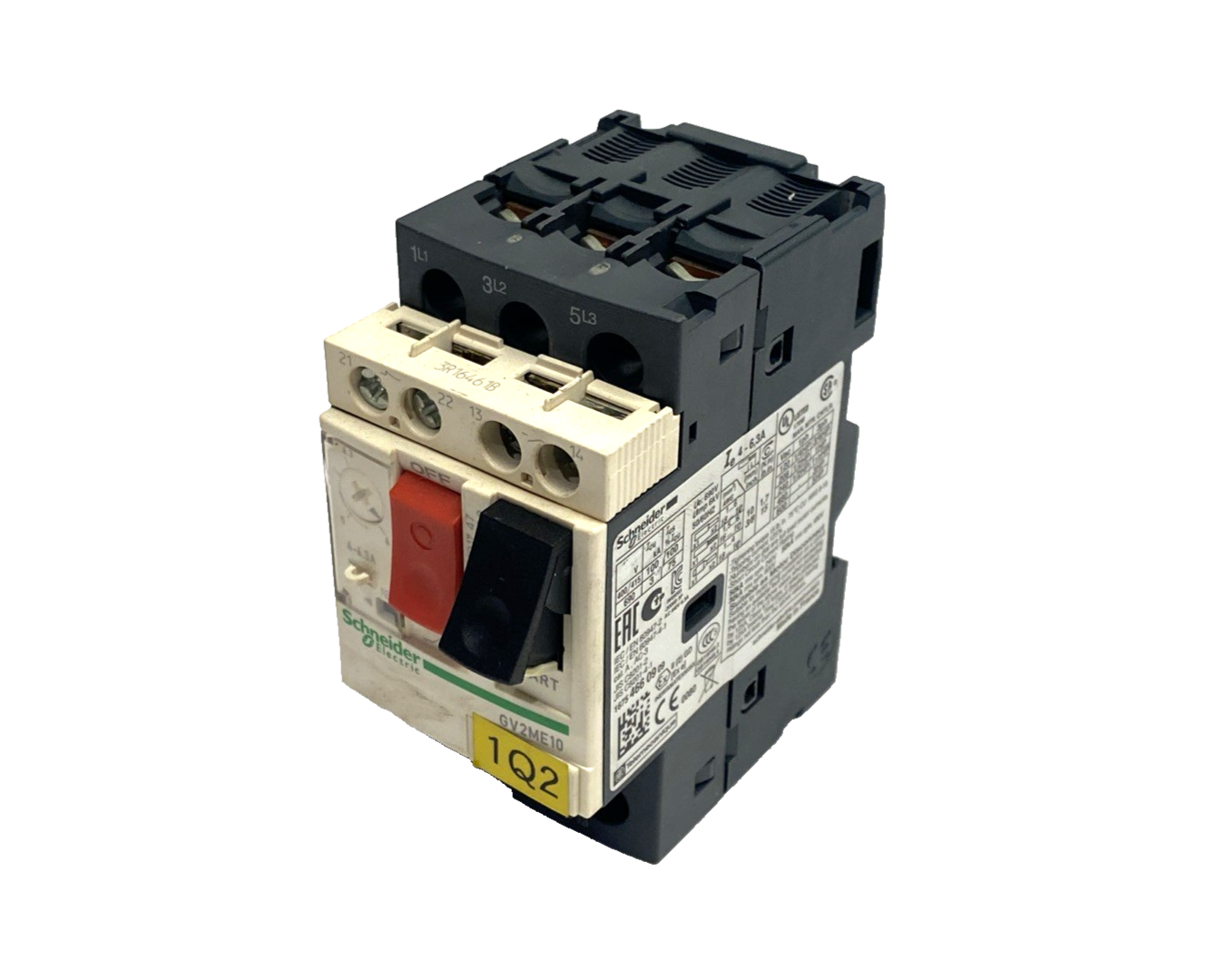 GV2ME10 | Schneider Electric TeSys Deca Manual Starter & Protector 4-6.3A - Used - Maverick Industrial Sales