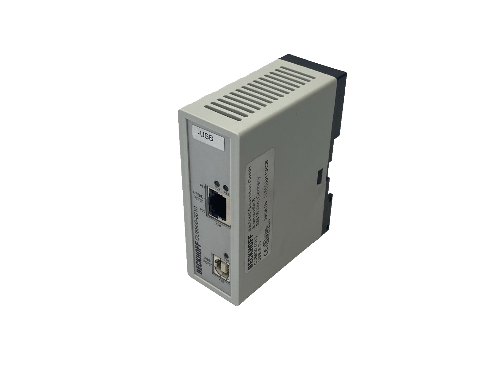 Beckhoff CU8800-0010 USB-Extender-Tx USB Extension Transmitter Box, USB-E Tx - Maverick Industrial Sales