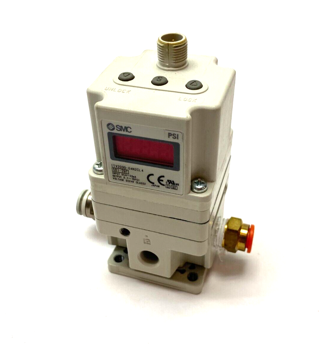 SMC ITV2030-04N2CL4 Electro-Pneumatic Regulator 0.7~70psi Output - Maverick Industrial Sales