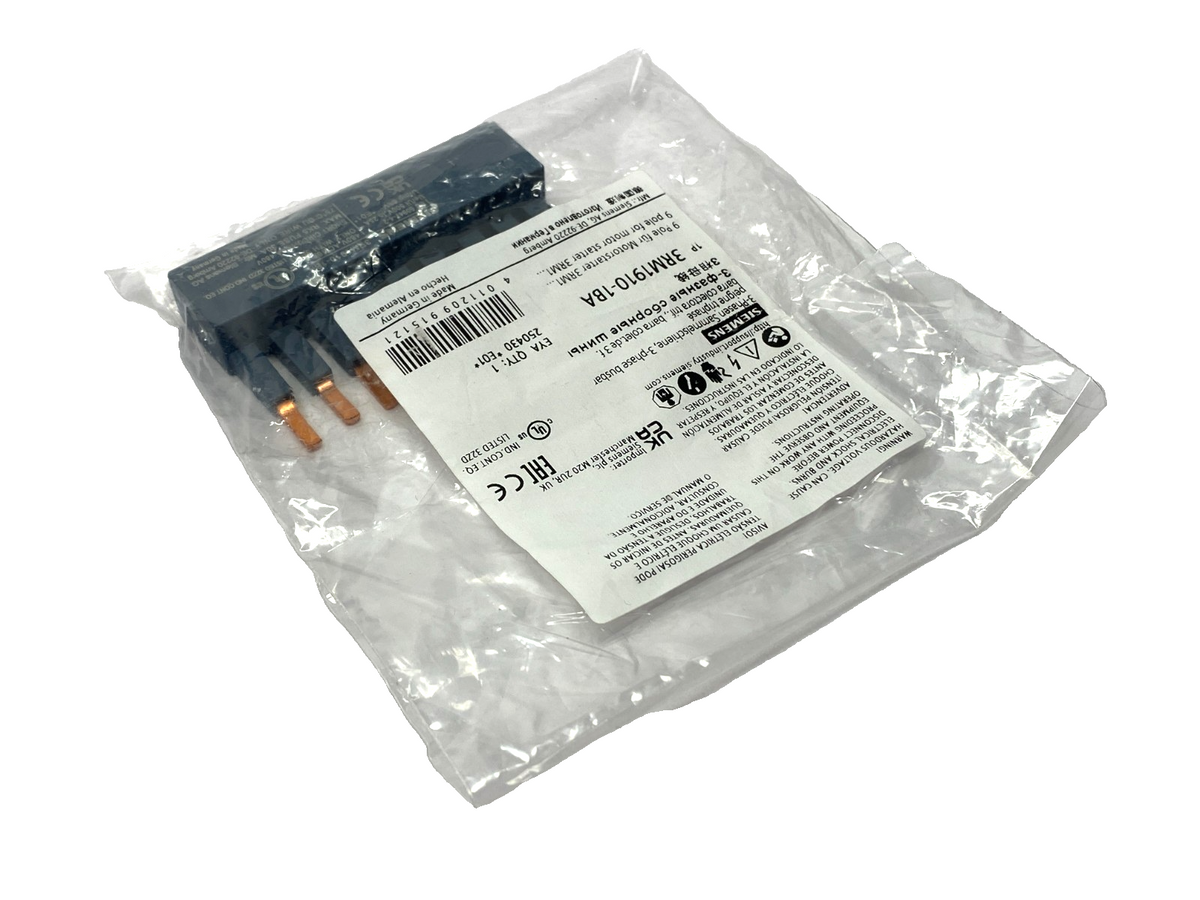 Siemens 3RM1910-1BA Busbar 3-Phase, 9-Pole for 3 Motor Starters - Maverick Industrial Sales