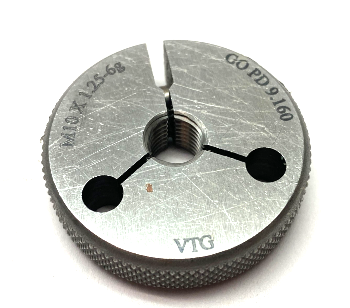 Vermont Gage 362124510 Thr. Ring Gauge M10x1.25-6G GO PD 9.160 - New – Open box - Maverick Industrial Sales