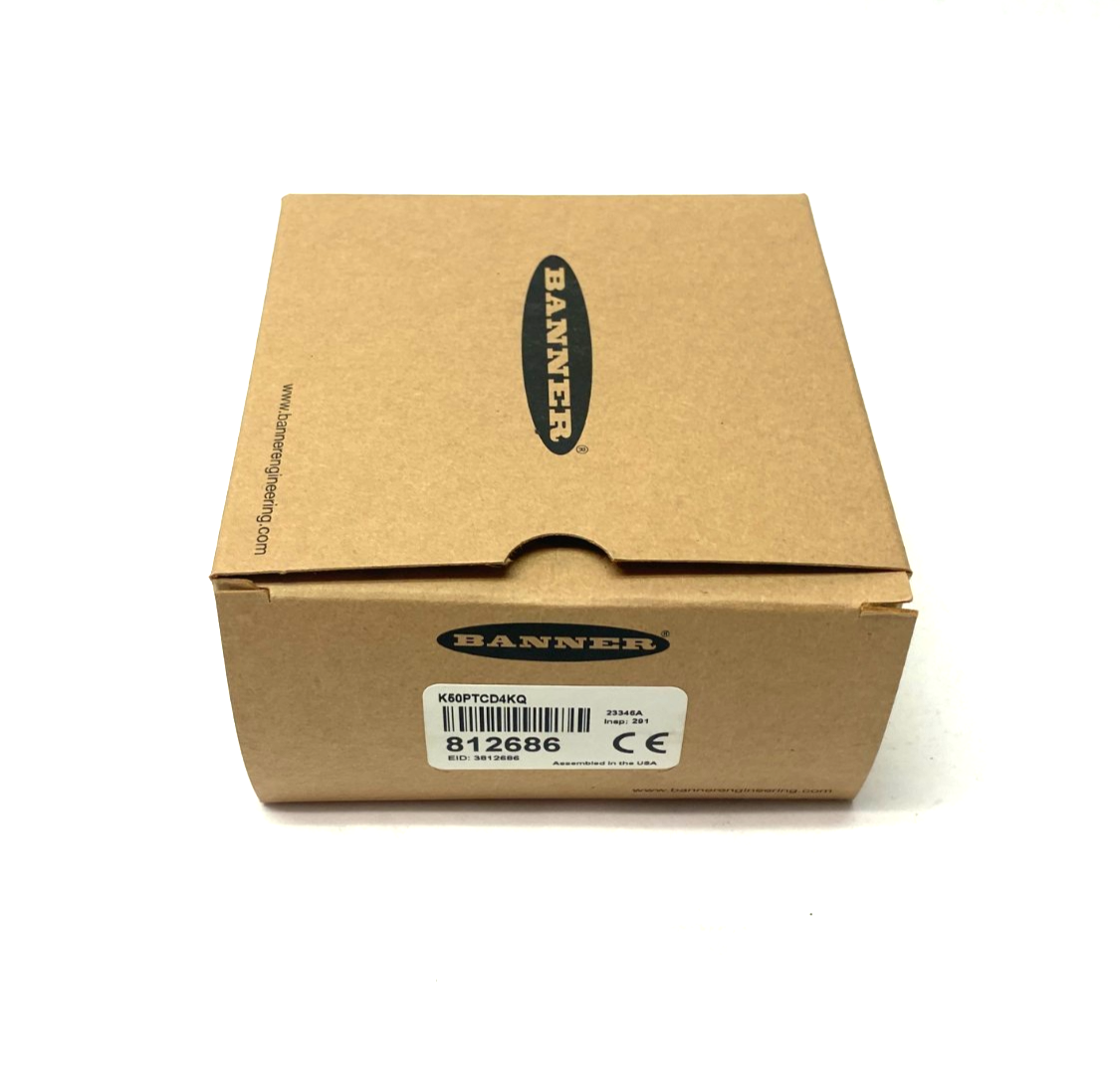Banner K50PTCD4KQ K50 Pro Compact Touch Display w/ IO-Link 4-Digit 7-Seg. 812686 - Maverick Industrial Sales