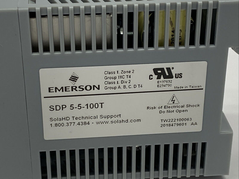 Emerson SDP 5-5-100T SolaHD Power Supply 5A 5VDC - Maverick Industrial Sales