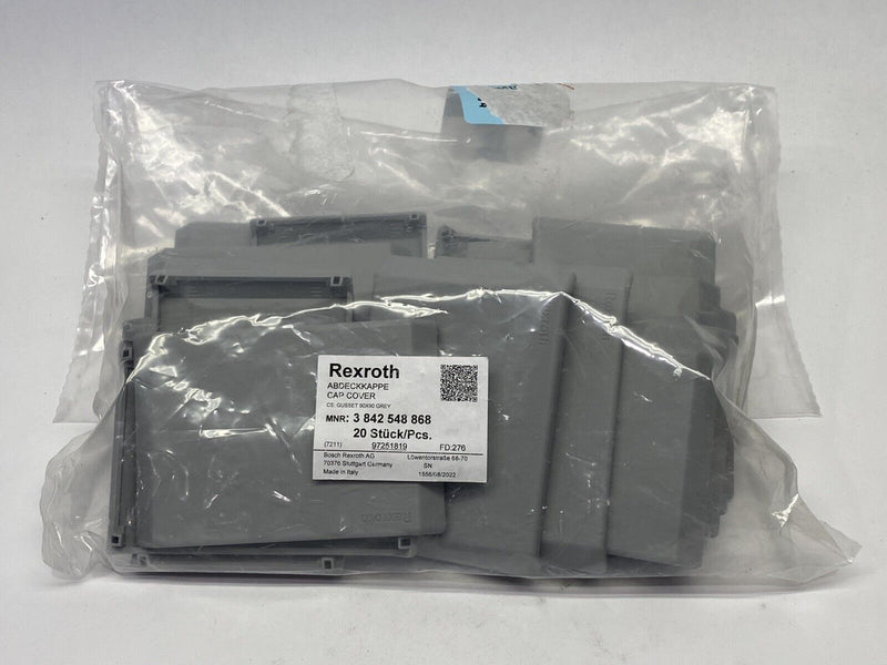 Bosch Rexroth 3842548868 Cover Cap For Bracket 90/90 Signal Gray LOT OF 20 - Maverick Industrial Sales