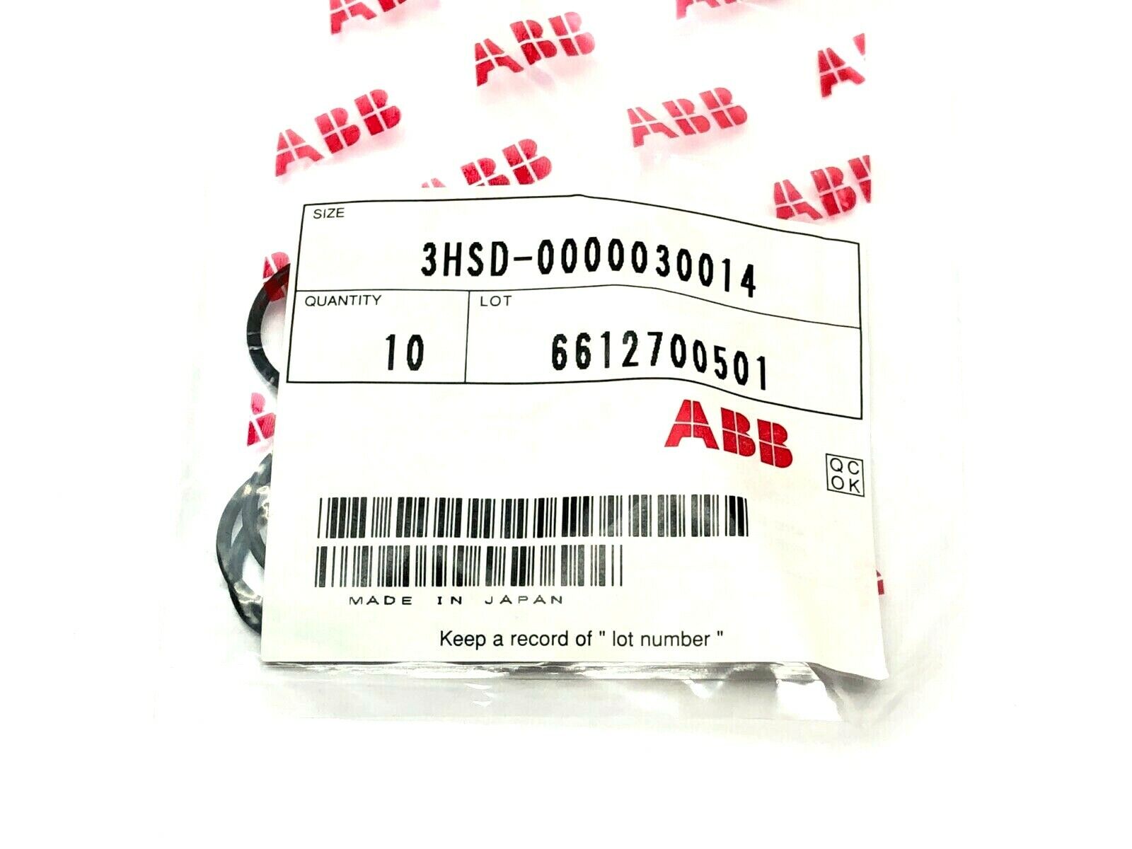 ABB 3HSD-0000030014 O-Ring Paint Seal PKG OF 10 - Maverick Industrial Sales