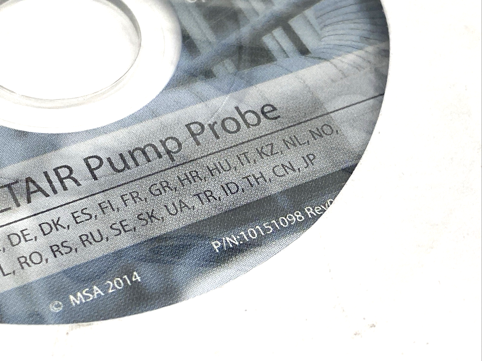 10151098 | MSA Rev 08 ALTAIR Pump Probe Operating Manual CD - Used - Maverick Industrial Sales