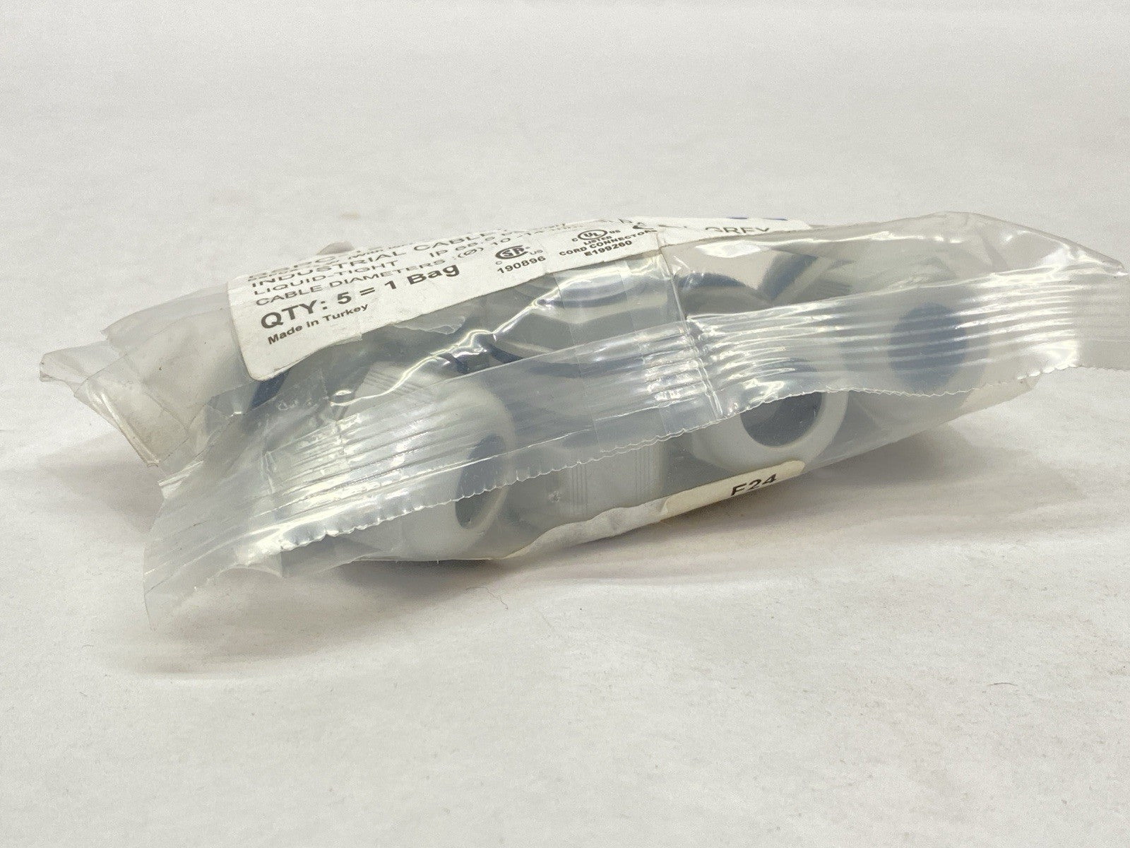 BSPC-12 NPT 1/2 | Bimed Industrial Cable Glands PA 6 L.Grey PKG OF 5 - New - Maverick Industrial Sales