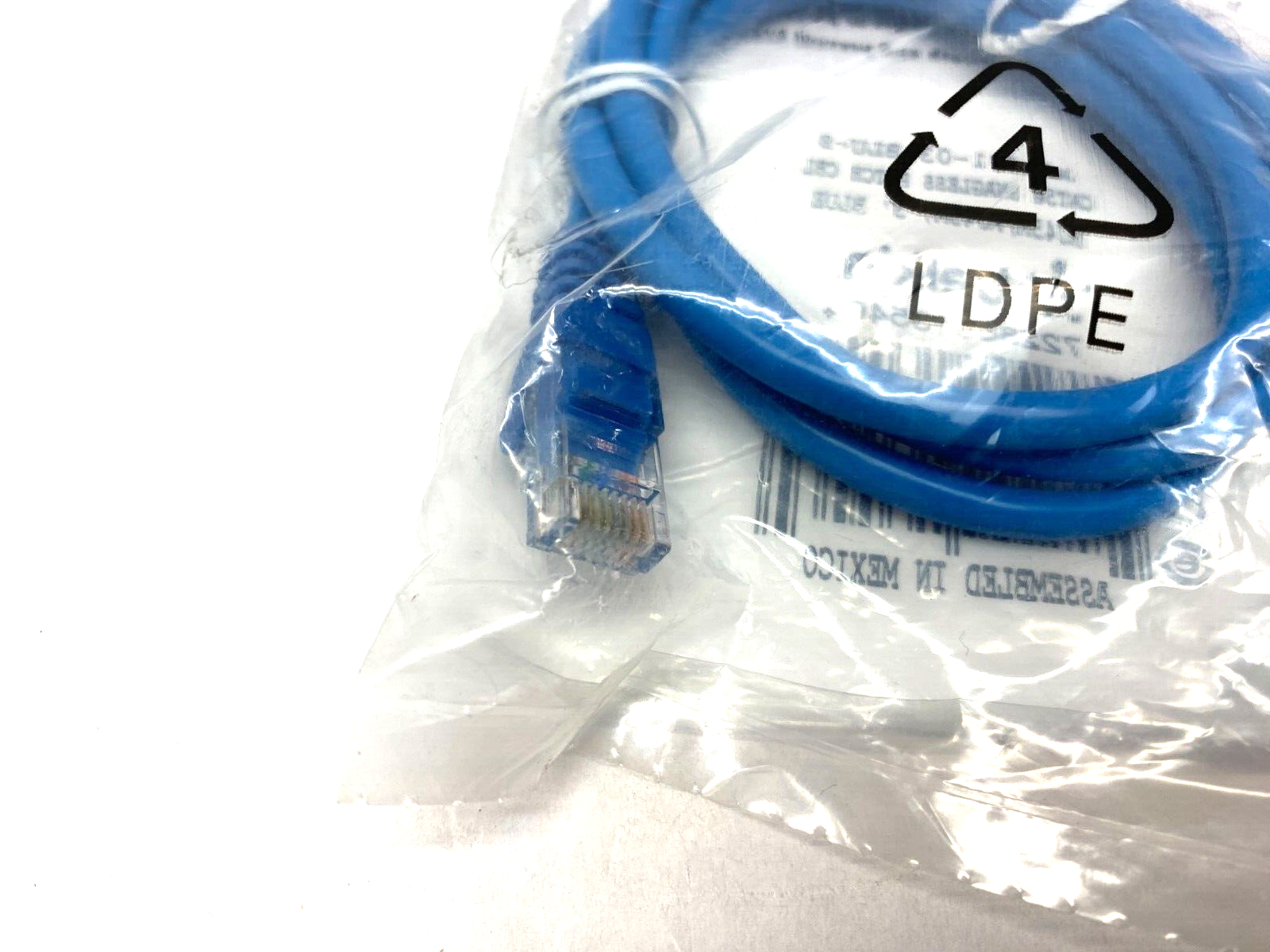 Belkin A3L791-03-BLU-S Cat5 Snagless Patch Cable RJ45 to RJ45 3' Length LOT OF 2 - Maverick Industrial Sales