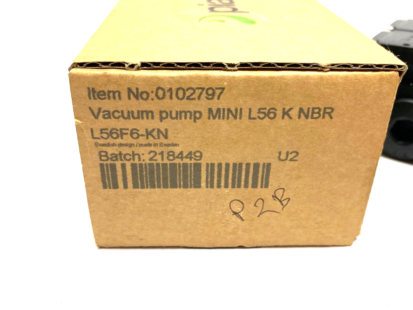 L56F6-KN, 0102797 | Piab 0102797 Vacuum Pump MINI L56, Conn. K, NBR Seals, L56F6-KN - New – Open box - Maverick Industrial Sales