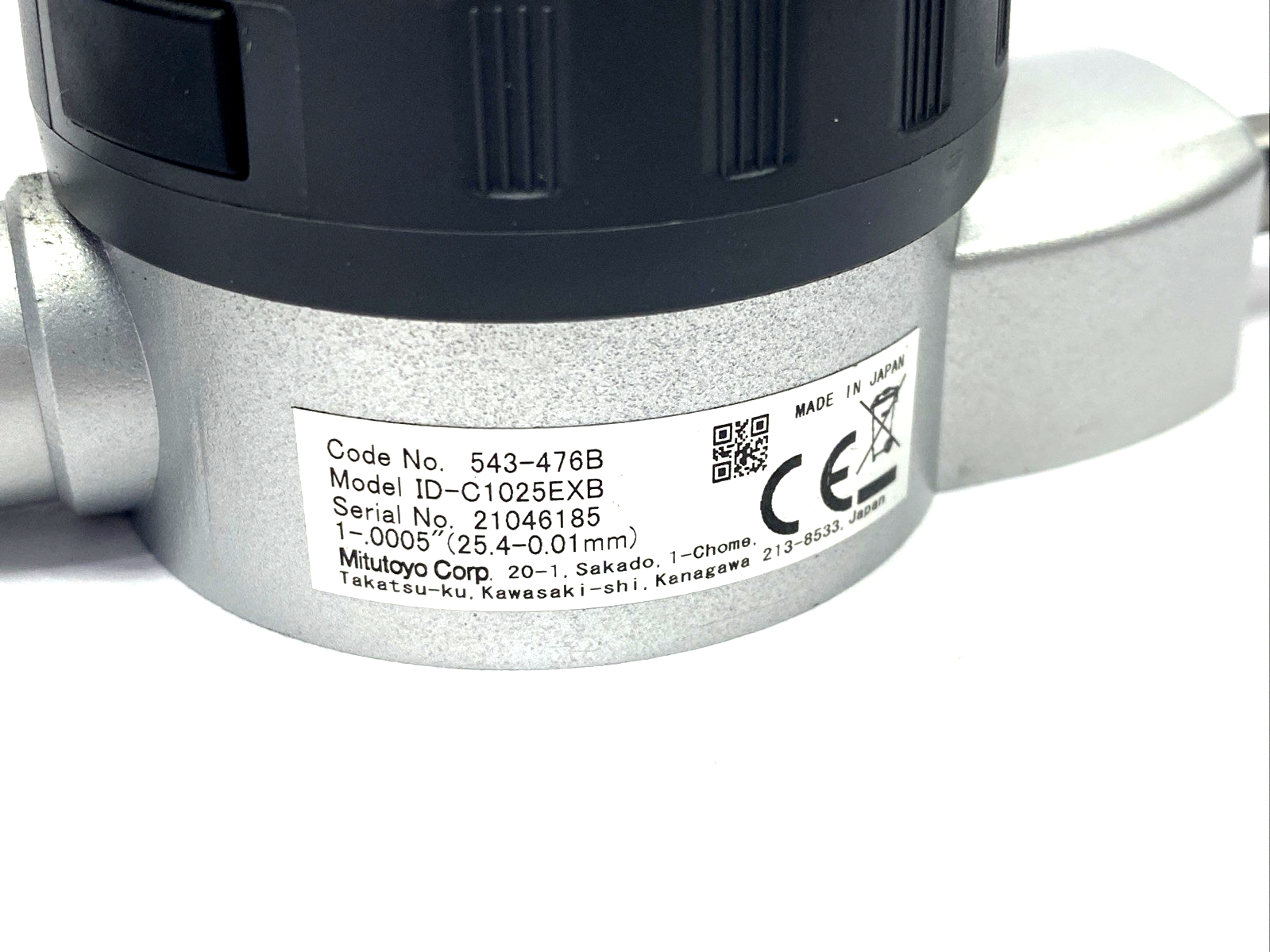 Mitutoyo 543-476B 1.0″ ID-U Absolute Digimatic Indicator 0.001” Res. ID-C1025EXB - Maverick Industrial Sales
