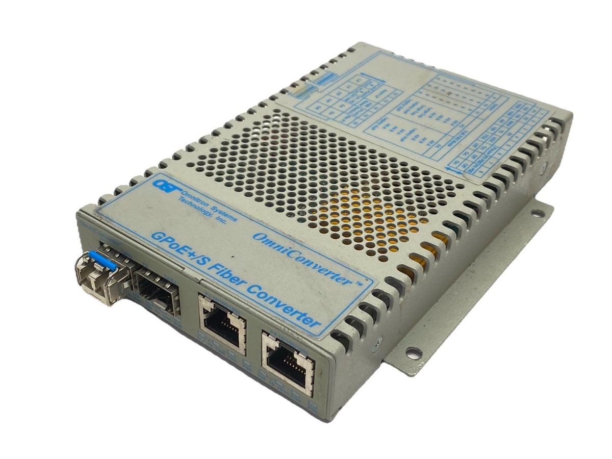 Omnitron Systems 9439-1-21W OmniConverter GPoE+/S FIber Converter Module - Maverick Industrial Sales