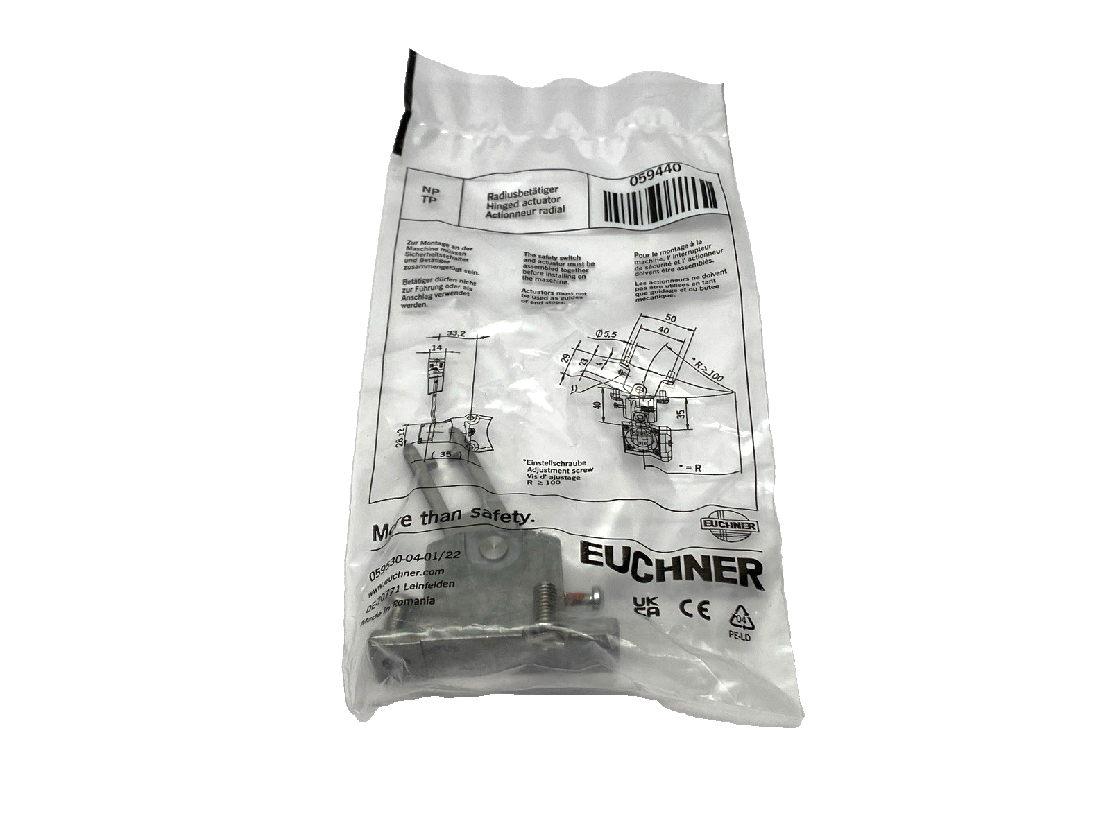 Euchner 059440 Hinged Actuator Safety Switch Key - Maverick Industrial Sales