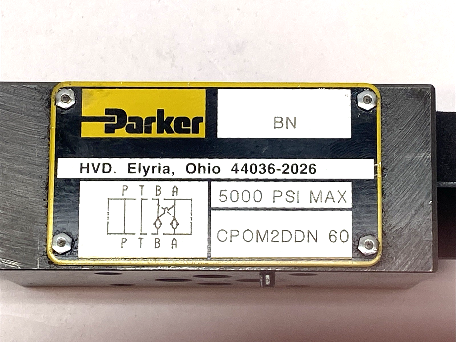 CPOM2DDN 60 | Parker Pilot Operated Hydraulic Check Valve 5000 PSI - Used - Maverick Industrial Sales