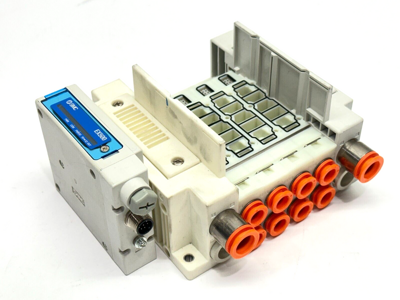 SMC SS5Y7-10SA3N-04BS-N11 Pneumatic Manifold EX500 4-Station 32 Output - Maverick Industrial Sales