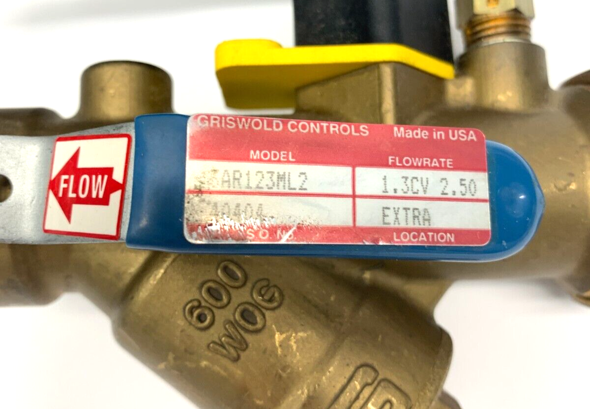 Griswold Controls 3AR123ML2 Isolator S Automizer Valve 1.3CV 2.50 Flowrate - Maverick Industrial Sales