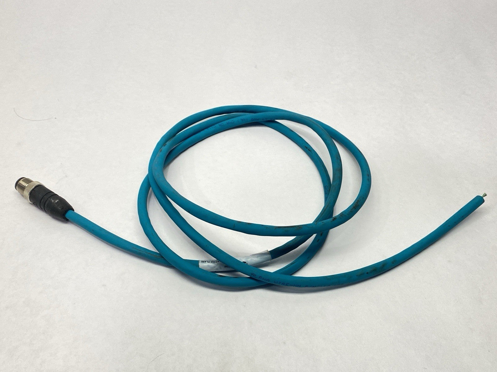 DR04AR117 TL400 | Alpha Wire Sensor / Actuator Cordset Male M12 4-Pin 64" CUT - Used - Maverick Industrial Sales