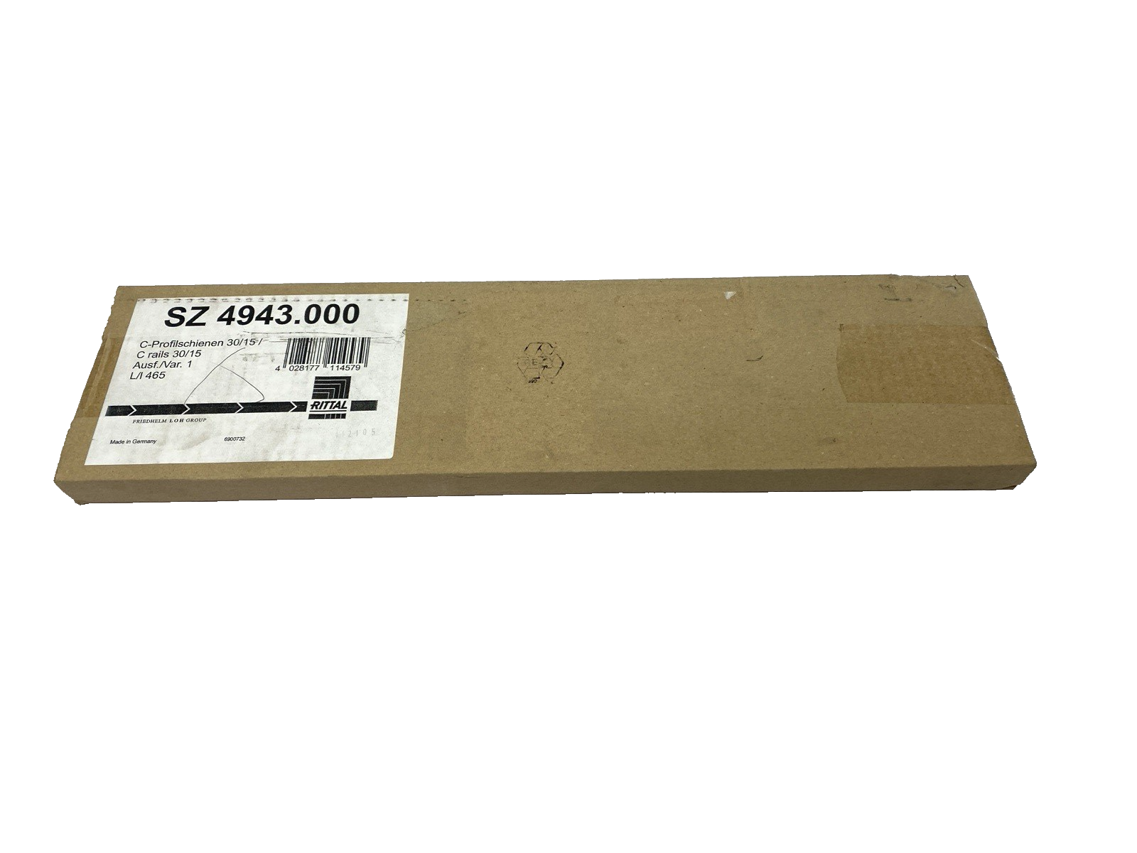 Rittal SZ 4943.000 C Rails 30/15 to EN 60 715 for VX, TS, VX SE 455mm BOX OF 6 - Maverick Industrial Sales