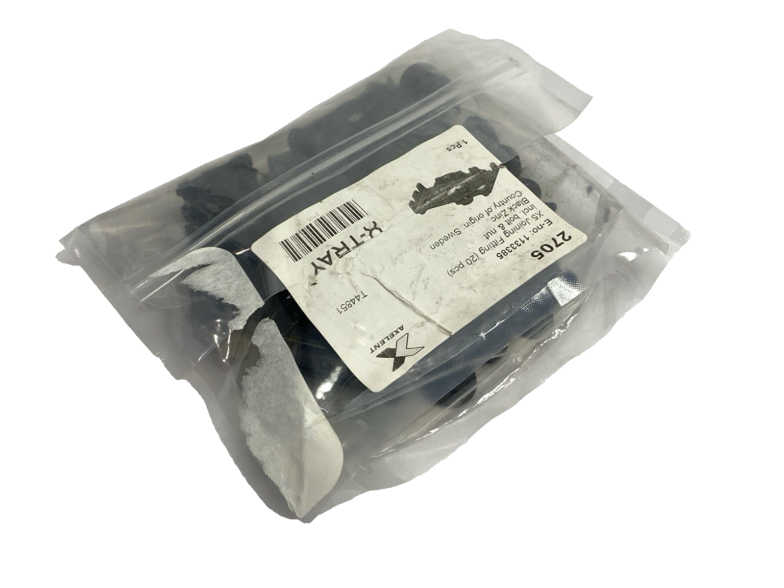 Axelent 2705 X-Tray X5 Joining Fittting w/ Bolt & Nut PACKAGE OF 20 - Maverick Industrial Sales