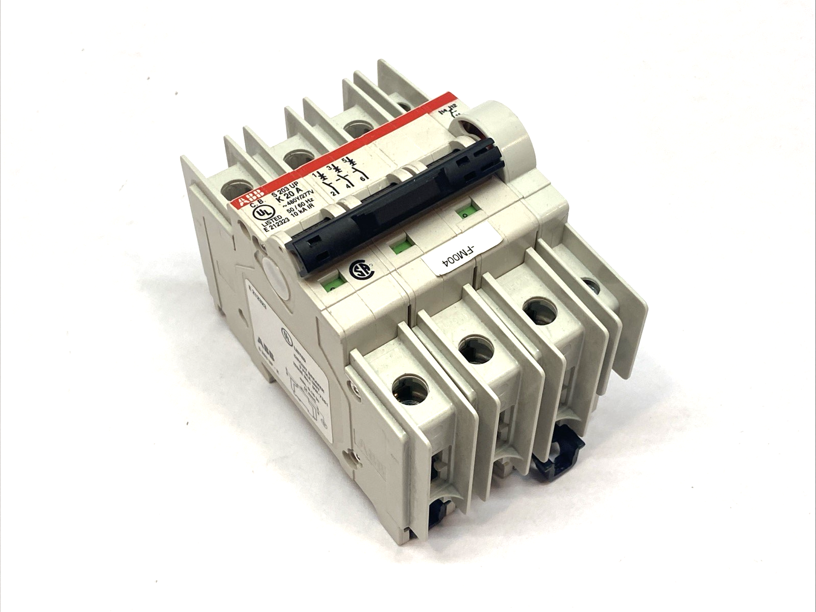 ABB S203U-K20A Circuit Breaker 3-Pole 480Y/277VAC 50/60HZ 10kA - Maverick Industrial Sales