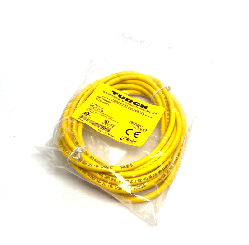 Turck RK 4.5T-4/S715 Eurofast Single Ended Cordset U99-11696 - Maverick Industrial Sales