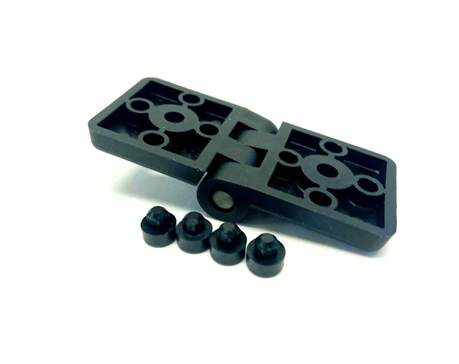 Heavy Duty Plastic Hinge 45mm x 45mm w/ 4 Center Pins 10mm Slot - Maverick Industrial Sales