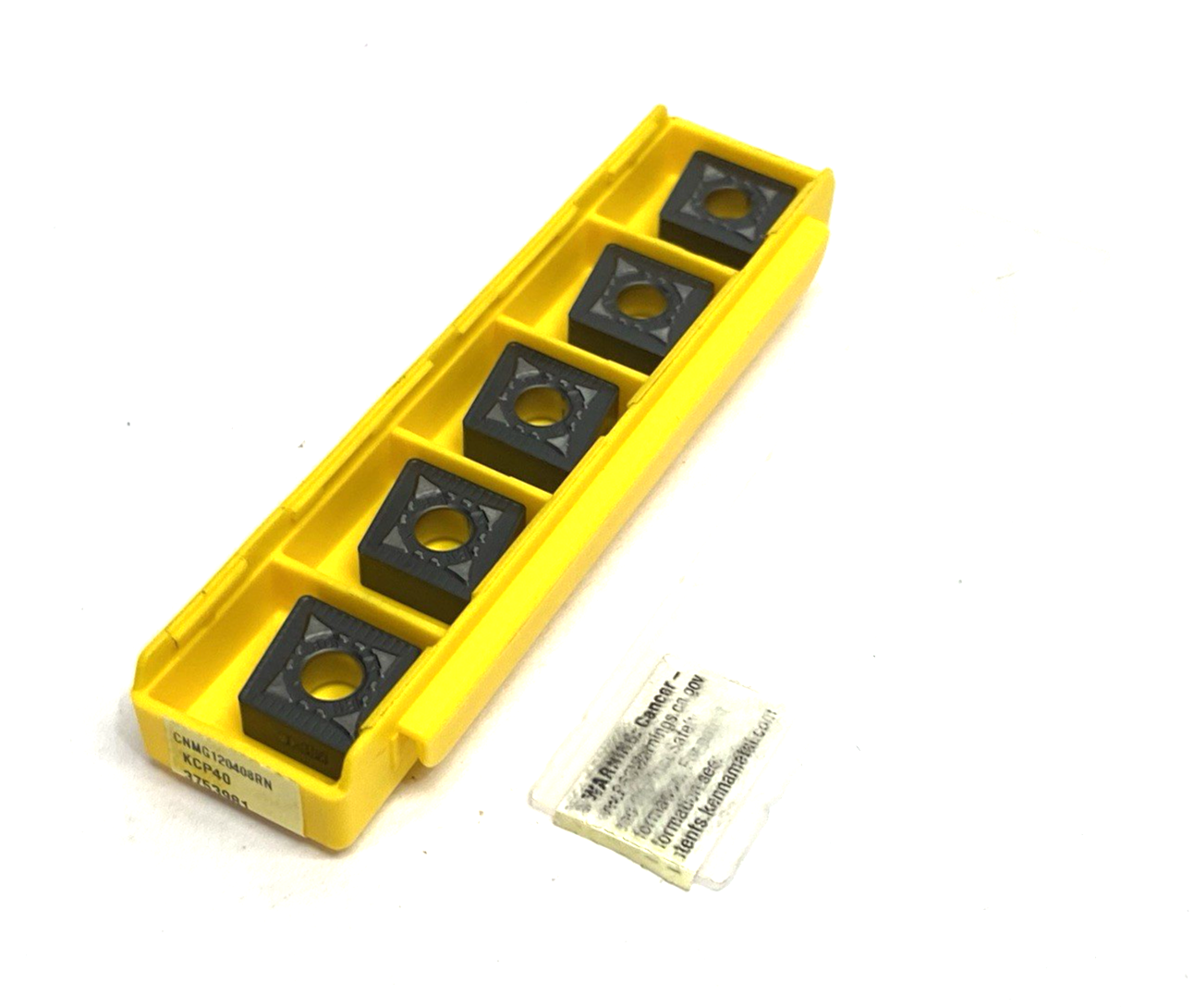 3753981 | Kennametal Kenloc™ CNMG Insert Negative RN Geom. CNMG120408RN PKG OF 5 - New – Open box - Maverick Industrial Sales