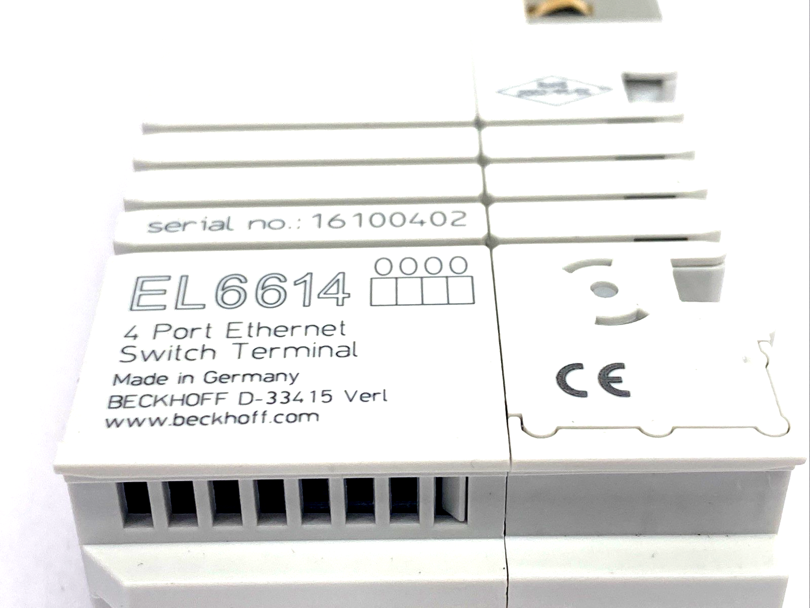 Beckhoff EL6614 EtherCAT Terminal 4-Port Ethernet Switch Comm. Interface - Maverick Industrial Sales