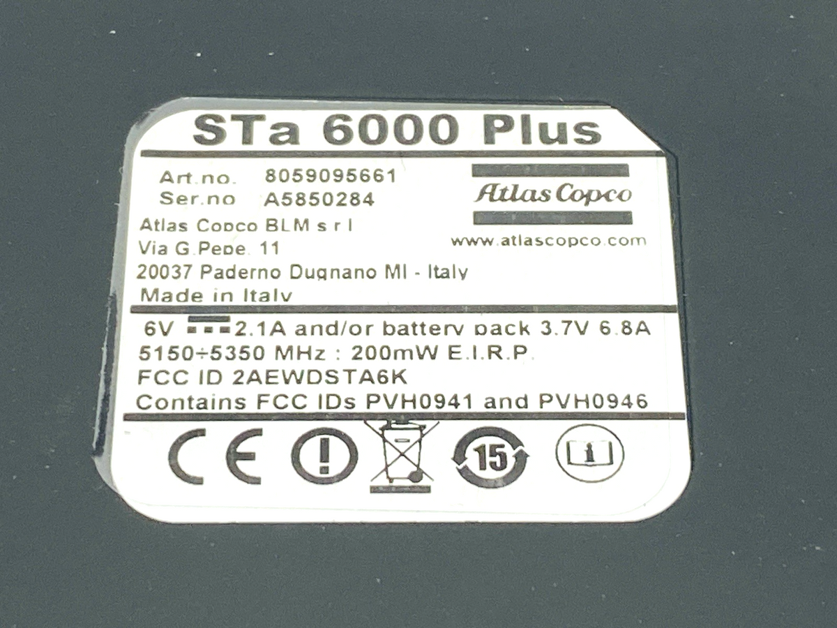8059 0956 61, 8059095661 | Atlas Copco 8059 0956 61 Torque Tester Data Analyzer STa 6000 Plus - New – Open box - Maverick Industrial Sales