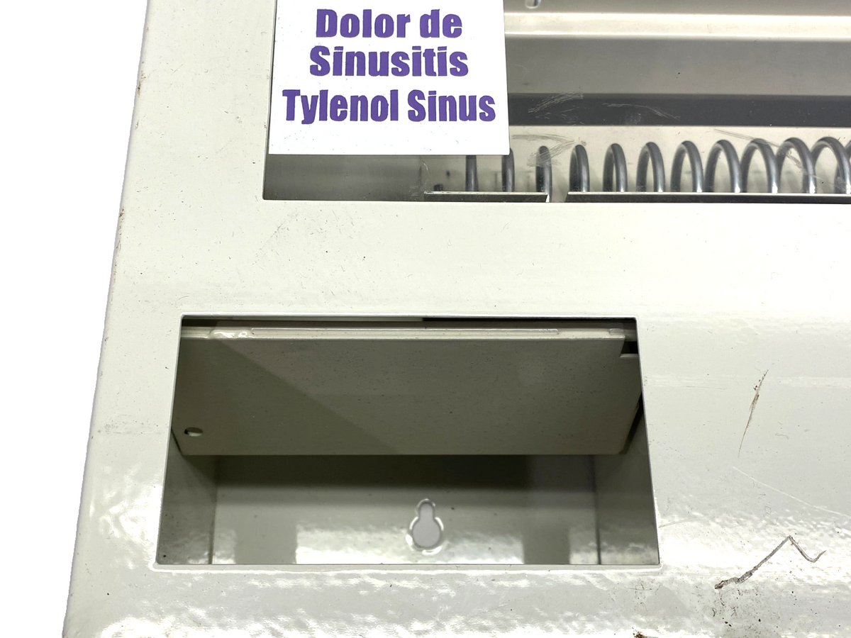 SYNERGY HA4-T Health Aid Vending Machine 4-Selection 16" H x 19" W x 4" D NO KEY - Maverick Industrial Sales