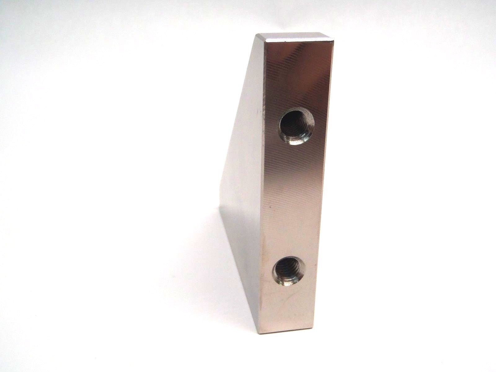 Misumi RBBM80-80-16 Triangular Tapped Standard Hole Steel Gusset 80x80x16mm - Maverick Industrial Sales